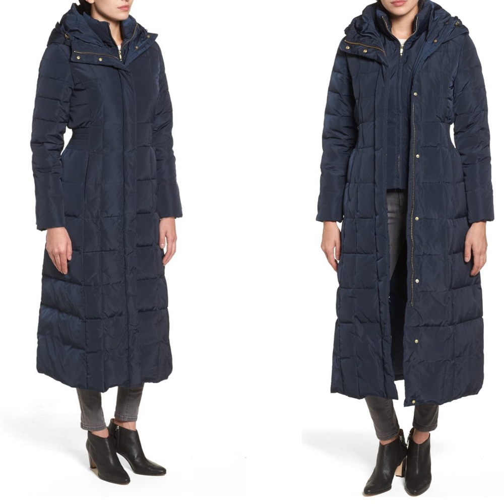 Cole Haan Quilted Coat w Inner Bib